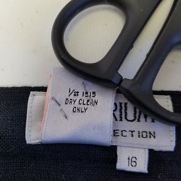 Atrium Collection 2 Piece Jacket & Skirt Black Yellow Excellent! Size 16 - Picture 11 of 11